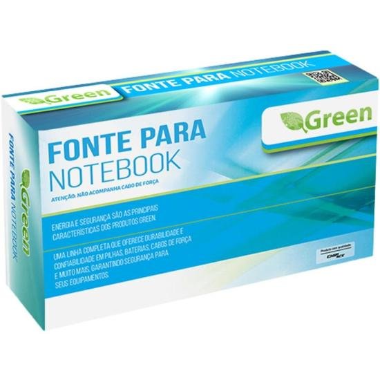 Fonte para Notebook 19v 3,42a Bivolt 5,5x2,5mm Green - 4