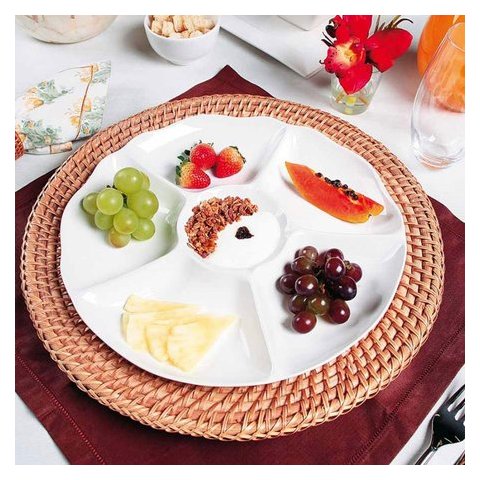 Petisqueira 28cm Branco Porcelana Servir Oxford