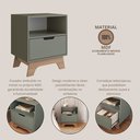 Ver imagem 6 de Móveis para Quarto 2 Mesas de Cabeceira Alice Verde