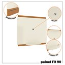 Ver imagem 5 de Painel para Tv até 40 Polegadas Fit 90cm - Vianossa - Off White e Cedro