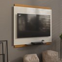 Ver imagem 1 de Painel para Tv até 40 Polegadas Fit 90cm - Vianossa - Off White e Cedro