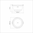 Ver imagem 5 de Bowl Tramontina Cucina em Aço Inox com Tampa Plástica 22 Cm 3 Litros