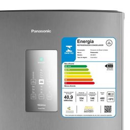 Refrigerador Panasonic BB71 Inverter Bottom Freezer 480L 2 Portas Aço Escovado Frost Free 220V NR-BB - 3
