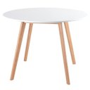 Ver imagem 3 de Conjunto de Jantar Mesa Leda Branca 90cm + 4 Cadeiras Marcela, Moderna e Confortavel - Nude