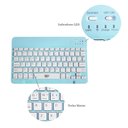 Ver imagem 4 de Kit Teclado e Mouse Wireless Slim A6732 Azul Recarregável para Escritório e Trabalho