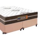 Ver imagem 7 de Cama Box Casal Bipartido Sintético + Colchão Molas Ensacadas Texas Prime Colchões 138cm - Suporta