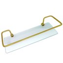 Ver imagem 1 de Porta Shampoo Reto Dourado com Vidro Incolor