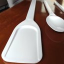 Ver imagem 2 de 5 Espátulas Plásticas Pás Brancas 74cm Restaurantes Cozinha Industrial Caldeirão