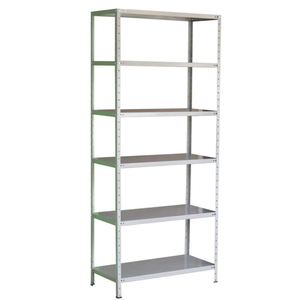 Estante Armário de Aço 6 Bandejas 90cm Cinza Suporta 150kg
