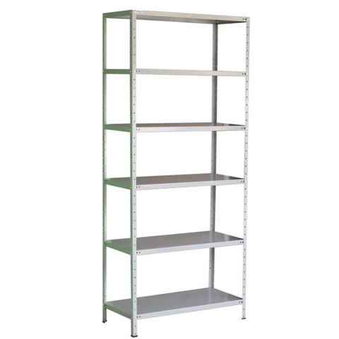 Estante Armário de Aço 6 Bandejas 90cm Cinza Suporta 150kg