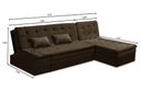 Ver imagem 2 de Sofá Cama King 5 Lugares 2,70m Agnes Suede Rover & Beato