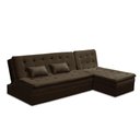 Ver imagem 4 de Sofá Cama King 5 Lugares 2,70m Agnes Suede Rover & Beato