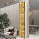 Ver imagem 3 de Cristaleira Torre Luminare Reflecta LED 100% MDF Off White - Gelius