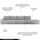 Ver imagem 3 de Sofá Ilha Modulado Milos 392cm Puff Lateral Bouclê Cinza G33 - Gran Belo