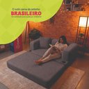 Ver mais imagens de Sofá Cama Muna 1,88m Xpand Tech Tecido Bouclê Cinza Escuro Cama Inbox