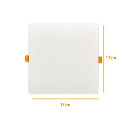 Painel Plafon Led Borda Infinita Black + Decker Quadrado 24W Branco Frio - 5