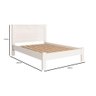 Cama Casal Amsterdã Robusta Pés Reforçados Camas Fenix Cor:branco - 3
