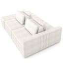 Ver imagem 7 de Sofá Ilha e Puff Sala Living 265cm Siesta M22 Bouclê Bege Claro - Mpozenato
