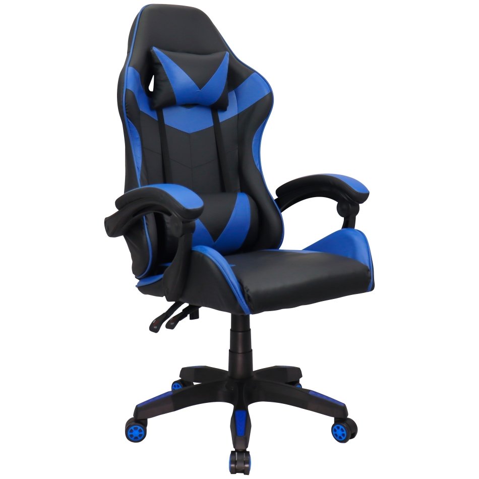 Cadeira Gamer Couro Giratória Tr-max - Azul - 1