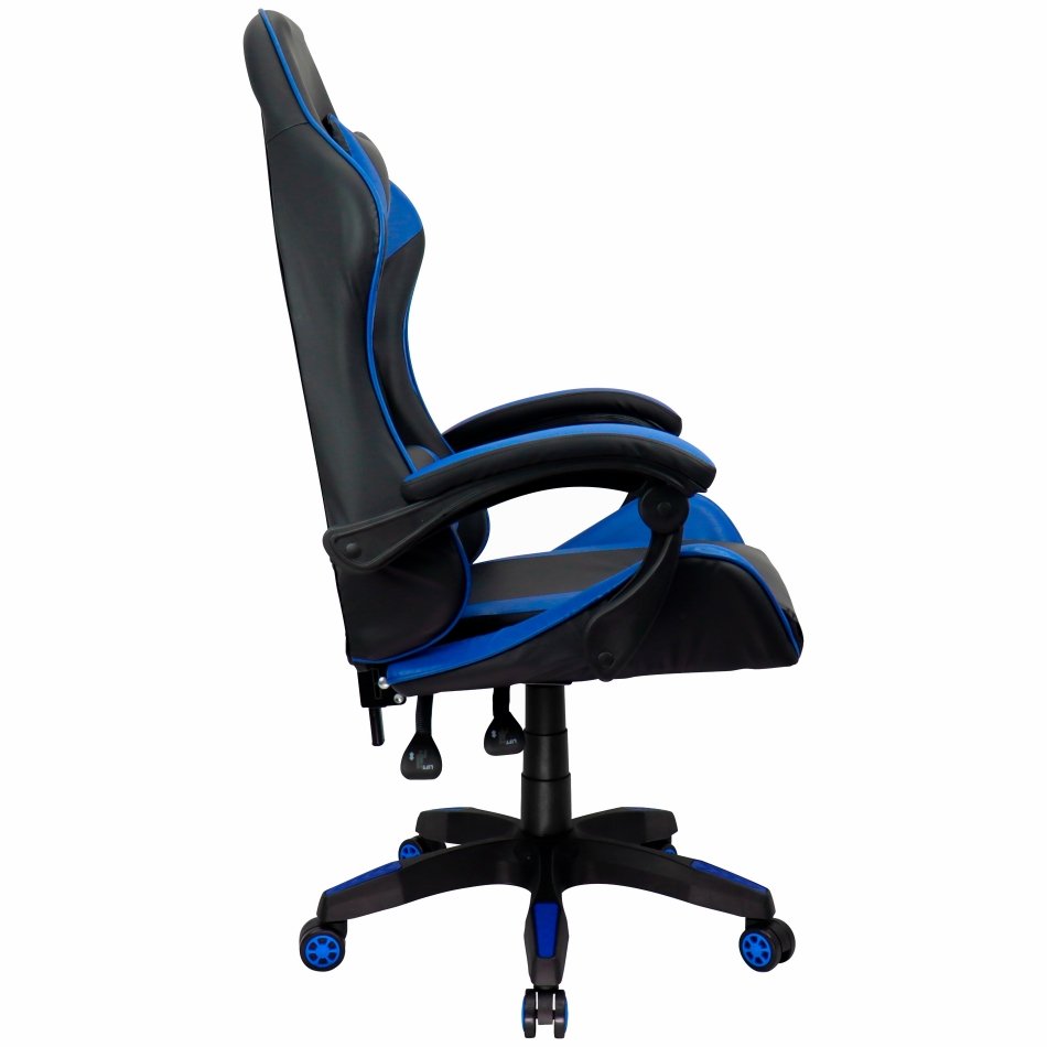 Cadeira Gamer Couro Giratória Tr-max - Azul - 3