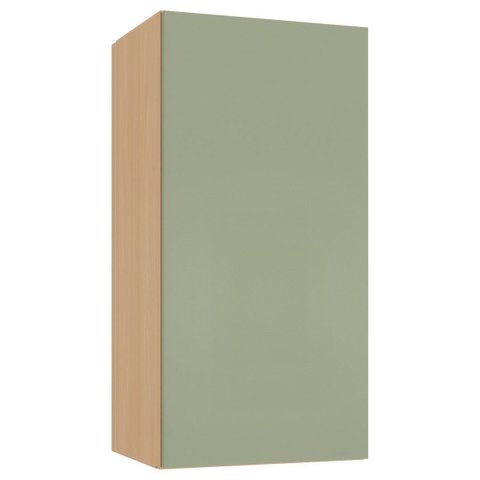 Armário Aéreo para Cozinha 100% MDF 40 cm 1 Porta Lótus Carvalho/Verde
