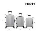 Ver imagem 5 de Kit Mala de Viagem Abs 3 Peças Adventure Fortt Prata - Kmv01-pr