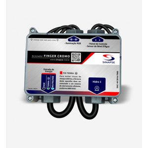 Acionador Digital de Motor com Sistema de Iluminação Sinapse Finger Cromo C/2 Spots Cromados