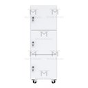 Ver imagem 3 de ESCANINHO 3 PORTAS COM RODIZIOS M257.2021.B MUNDI MOVEIS