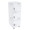 Ver imagem 5 de ESCANINHO 3 PORTAS COM RODIZIOS M257.2021.B MUNDI MOVEIS