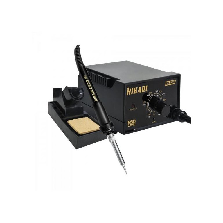Estação de Solda Analógica Hikari Hk936a 60w 127v Preta Estação de Solda Analógica Hikari Hk936a 60w 127v Preta