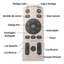 Ver imagem 5 de Ventilador de Teto Retrátil LED Silencioso 96W 50cm Branco Bivolt