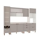 Ver imagem 1 de Cozinha Modulada Cristal 300 Cm Clássica Provençal Completa Cor:fendi com Branco