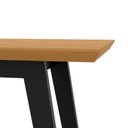 Ver imagem 3 de Escrivaninha Aparador Freijo com Preto Pés em Cavalete - Harvard 9040 - Ofertamo