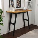 Ver imagem 4 de Escrivaninha Aparador Freijo com Preto Pés em Cavalete - Harvard 9040 - Ofertamo