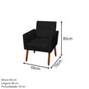 Ver imagem 2 de Poltrona Stella Suede Cinza