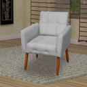 Ver imagem 5 de Poltrona Stella Suede Cinza