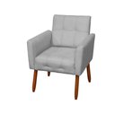 Ver imagem 1 de Poltrona Stella Suede Cinza