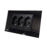 Tomada Livolo 3 Entradas Acabamento Em Vidro Temperado - Preto – LMS-VL-C9-C3CBR1-12 - 4