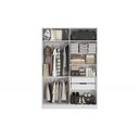 Ver imagem 4 de Guarda Roupa Closet Modulado Componível 4 Portas Modulado Adapt N536 Kappesberg- Branco/macadâmia