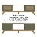 Ver imagem 5 de Rack com Painel para Tv até 75 Polegadas Tauari C/ Suporte para Tv 2 Portas Carvalho/menta - Pnr Móv