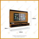 Ver imagem 3 de Painel para TV até 65 Polegadas Sobral Cedro Natural e Preto 163cm