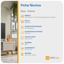 Ver imagem 2 de Painel para TV até 65 Polegadas Sobral Cedro Natural e Preto 163cm