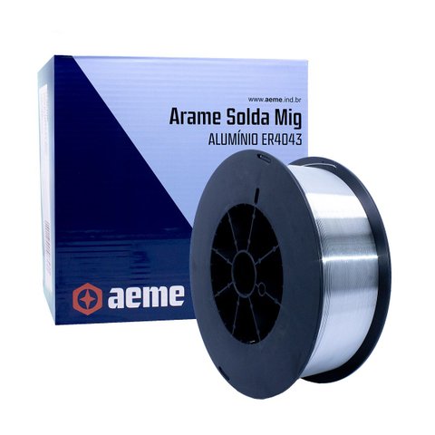 Arame Mig Aluminio Aeme Capa Capa Aws Er4043 0.8mm 7 Kg