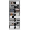 Ver imagem 5 de Sapateira Armário Multiuso 2 Portas 71cm MDF-MDP Branco com Espelho Prestige Demóbile
