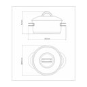 Ver imagem 5 de Caçarola Tramontina Solar Funda em Aço Inox Fundo Triplo com Tampa e Alças 24 cm 6,1 L