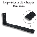 Ver imagem 7 de Par Mão Francesa em L Aço Alta Resistência 25cm para Prateleira Fixação de Parede Preto