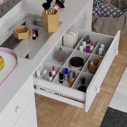 Penteadeira Camarim 5 Gavetas 2 Portas com Espelho e Led - 4 Penteadeira Camarim 5 Gavetas 2 Portas com Espelho e Led - 4