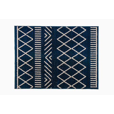 Tapete Sala Toque Macio 2,00x2,50 Linha Art Antid. Azul Des 20