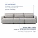 Ver imagem 6 de Sofá Orgânico Retrátil 5 Lugares 300cm Base Madeira Maciça Oxford