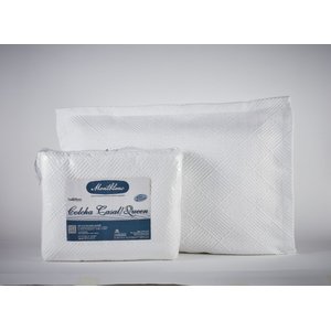 KIT COLCHA JACQUARD MONTBLANC TAFETA BRANCO CASAL QUEEN
